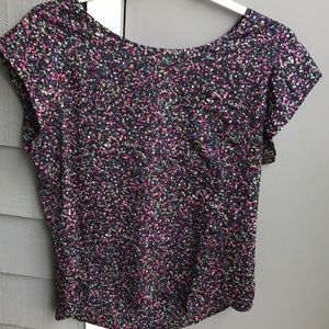 Colorful multicolored funky short sleeve tee
